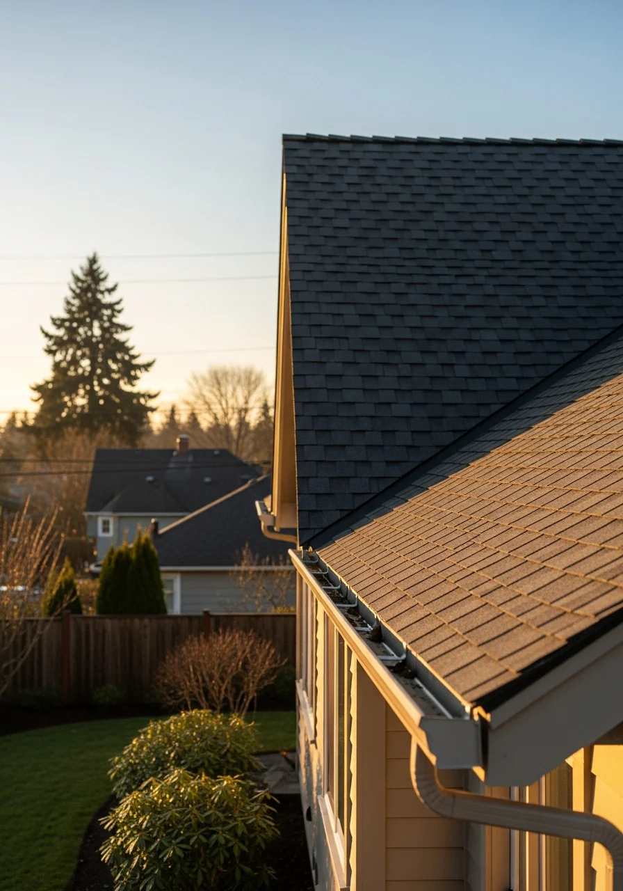 Detailed view of an Albany property exterior showing architectural features and landscaping.