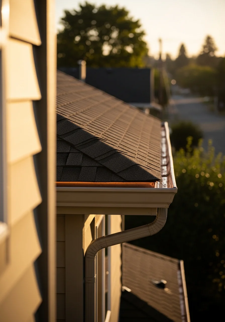 Close-up of a Salem home exterior showing architectural detail and property features.